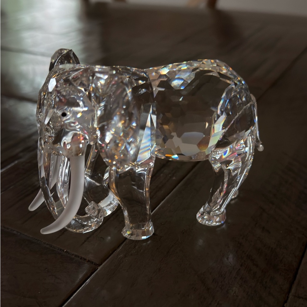 Crystal Elephant Figurine